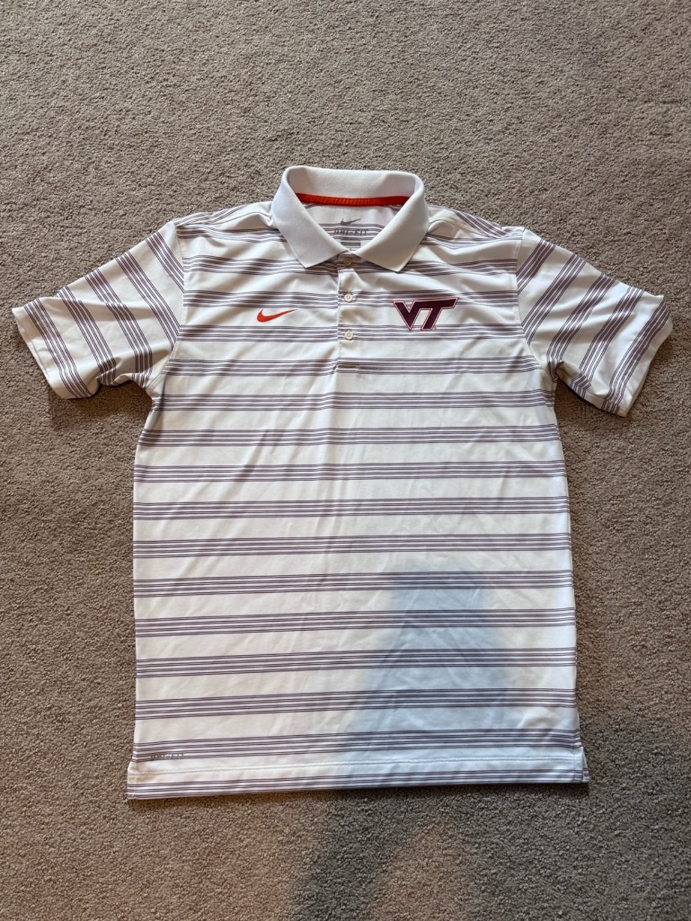 Nike Virginia Tech VT Dri-Fit Polo Men’s Medium